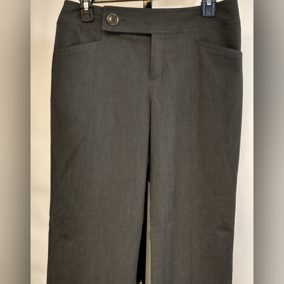 Nine West Business Casual Wide Leg Charcoal Gray Pants Size 8P - Picture 2 of 8